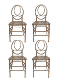 SMTE - Rise Again: The Phoenix Chair clear gold set of 4