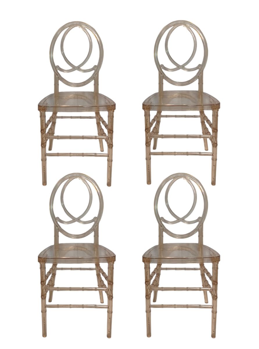 SMTE - Rise Again: The Phoenix Chair clear gold set of 4