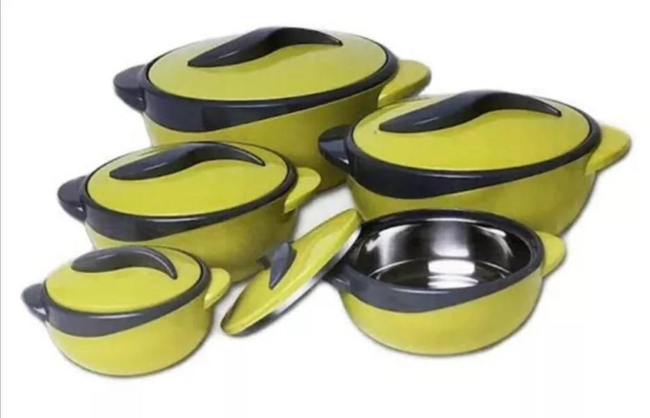 SMTE - MaamFood Warmers Thermo Containers 5Piece Set500ml to 4500mlGreen