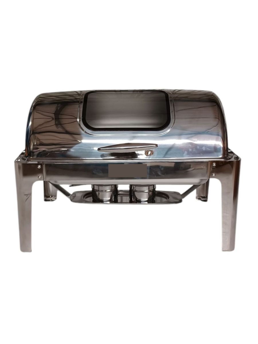 SMTE - Square Silver Chafing Dish with WindowHOP