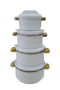 SMTE - Zamudi 4pieces Food Warmer Thermos Set - White