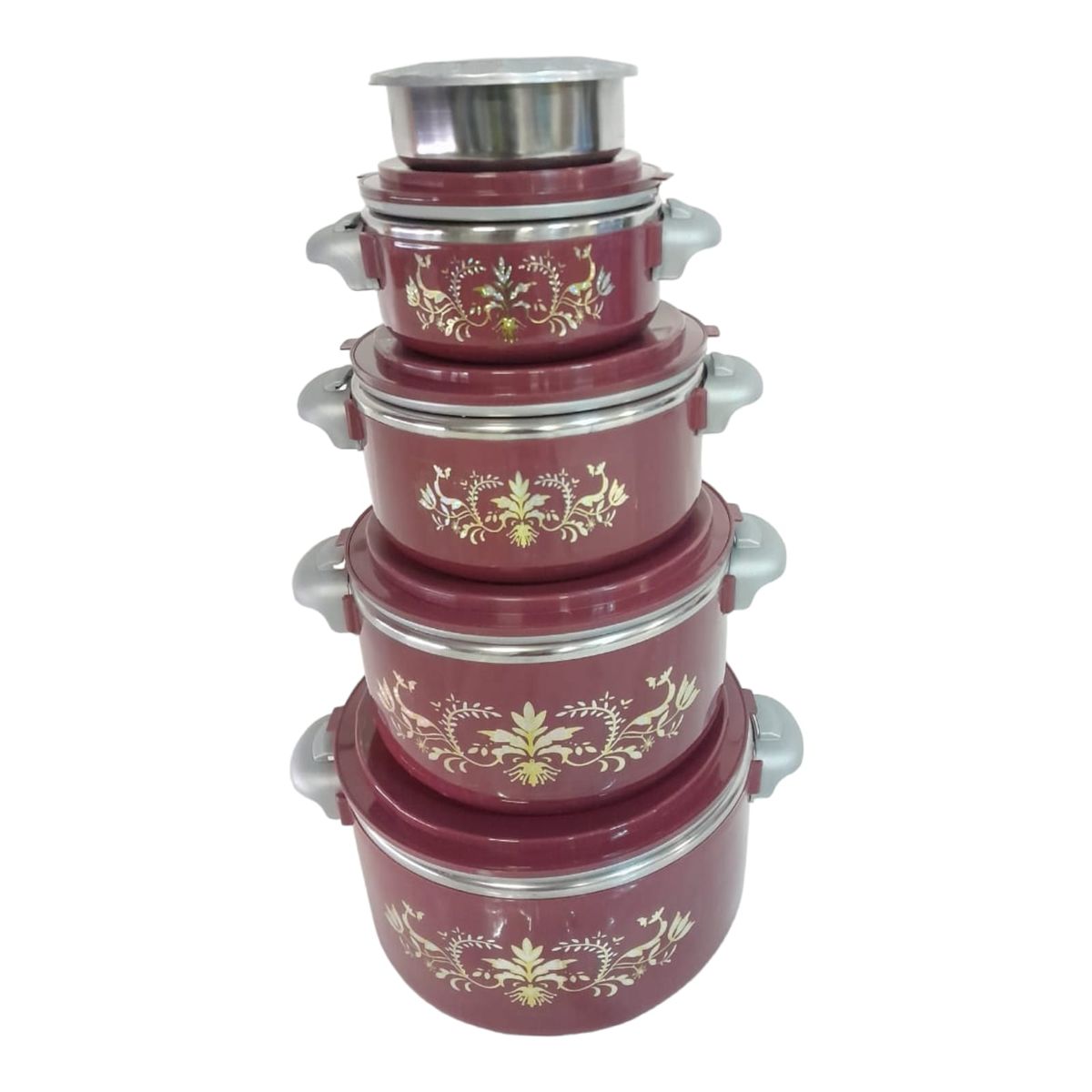 SMTE -  Thermo Containers- 5 Piece Set- Red- THM06