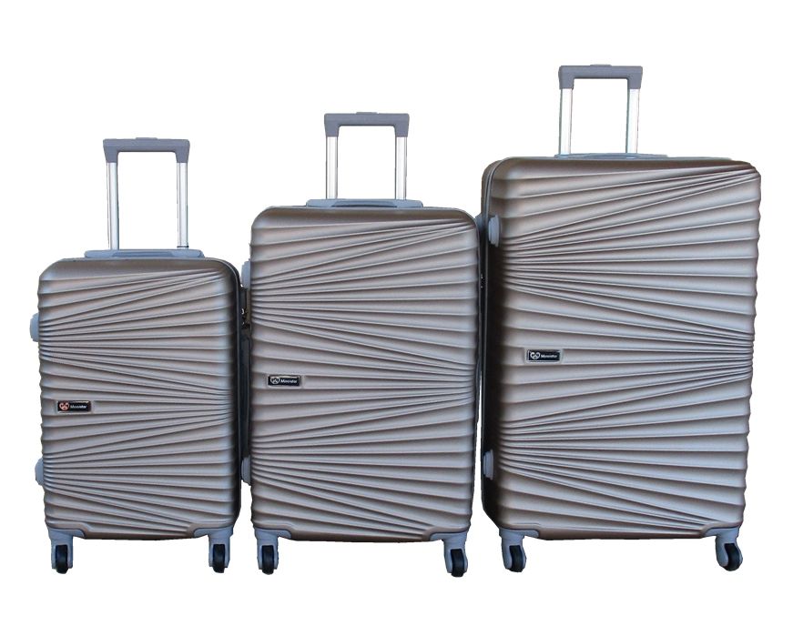 SMTE - Travel Luggage Suitcase Bag SetStylish, and Convenient3 PieceGold