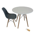 SMTE - Grey Chair with white table with  KeychainSet With 1