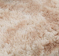 SMTE - Light Rug Shaggy Fluffy Carpets - Brown