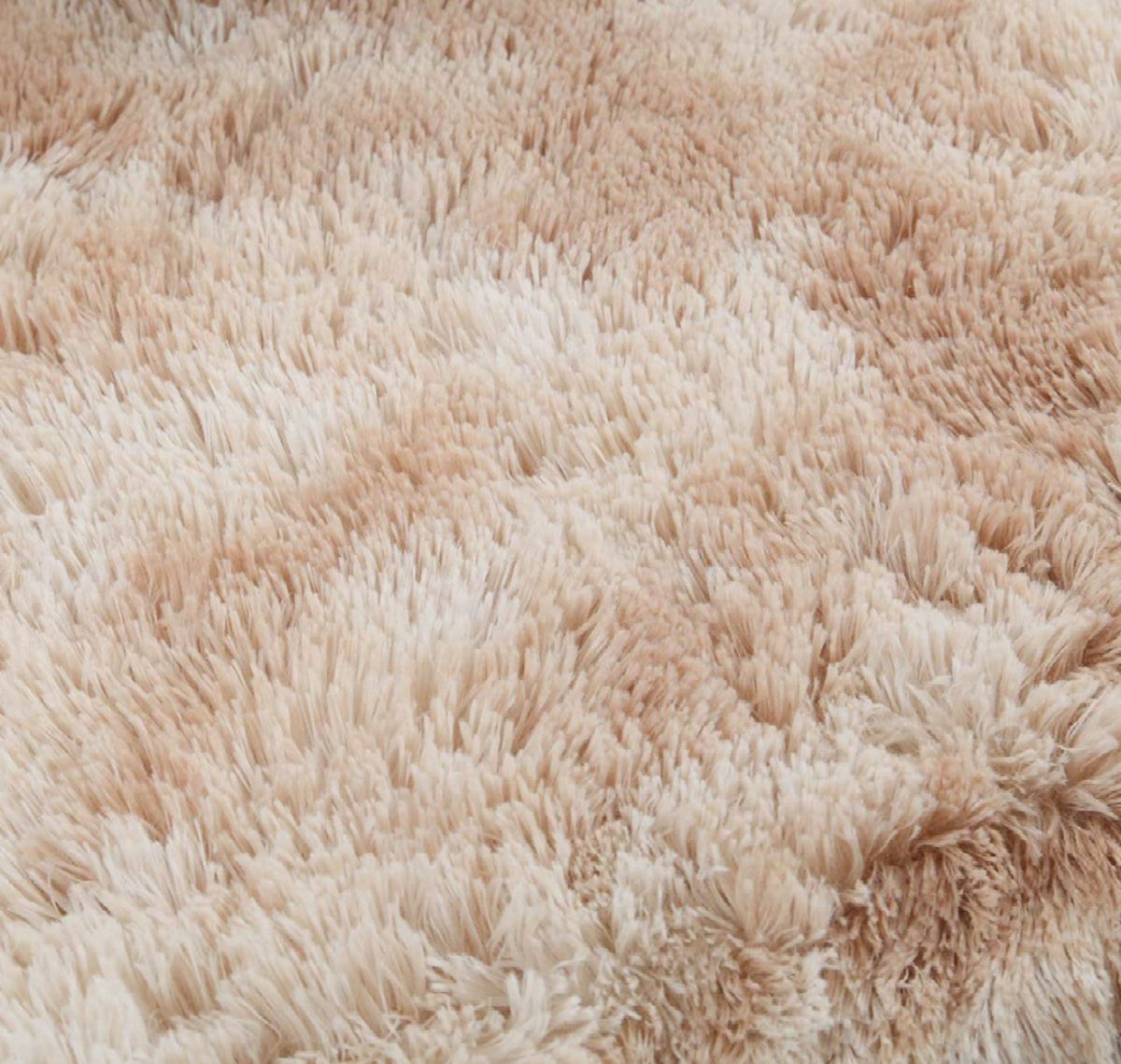 SMTE - Light Rug Shaggy Fluffy Carpets - Brown