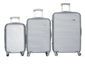 SMTE - IYH-Quality 3 Piece Hard Outer Shell Luggage Set - Silver