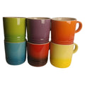 SMTE - Set of 6 Colourful Mugs350ml (Rainbow)