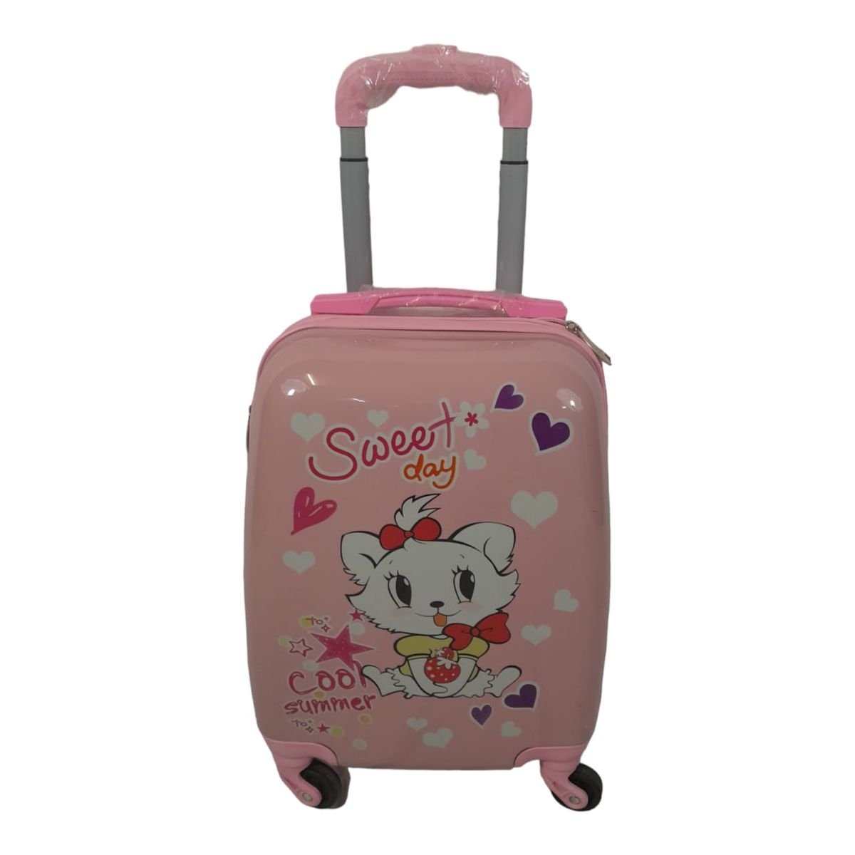 SMTE - Quality Kiddies Cartoons Hand Luggage/ Suitcase for Kids-Cat