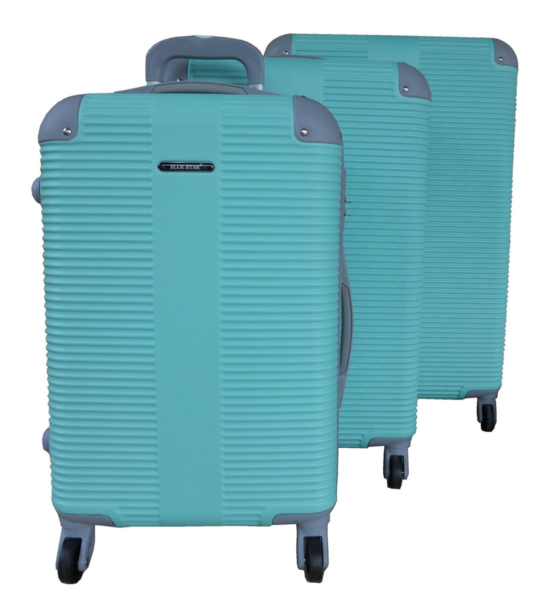 SMTE - 3 Piece Hard Outer Shell Luggage Set - Apple Green