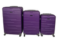 SMTE - 3 Piece Travel Luggage Suitcase Bag Set A03 - Purple