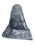 SMTE - Mink Diamond Super Soft Blanket - 1 Piece - Dark Grey