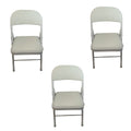 SMTE - Foldable Outdoor Chairs3 PackWhite