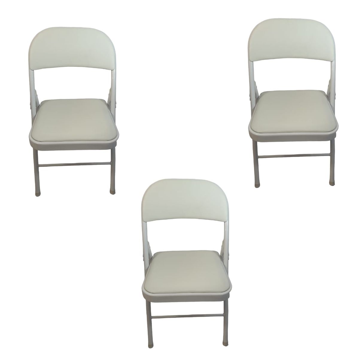 SMTE - Foldable Outdoor Chairs3 PackWhite