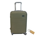 SMTE - DurableElegance: Smart and Stylish Travel ABS Suitcase Medium 65cm with  KeyringLight gold