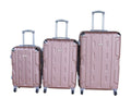 SMTE - 3Piece Travel 30Inch Luggage Suitcase Bag SetStylishRose Gold