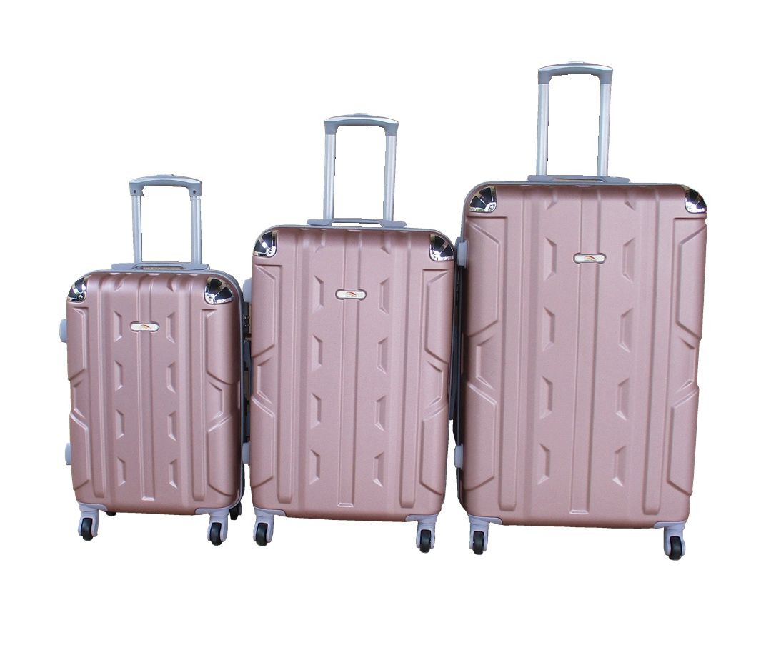 SMTE - 3Piece Travel 30Inch Luggage Suitcase Bag SetStylishRose Gold