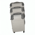 SMTE - 3Piece Hard Shell ABS Luggage SetWhite