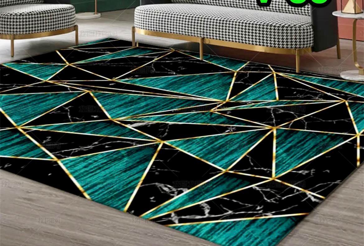 SMTE - Dream World 230cmx160cm Authentic 3D Design Rug Printed - Green