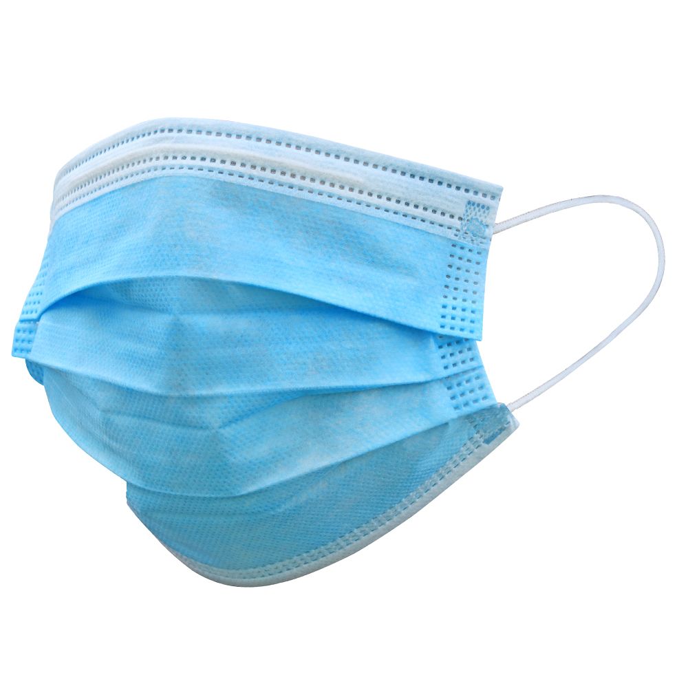 Face Mask - Disposable Protective - Pack of 100 - Blue