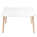 SMTE S-124T Dining Table MDF White - Modern 4 Seater Table