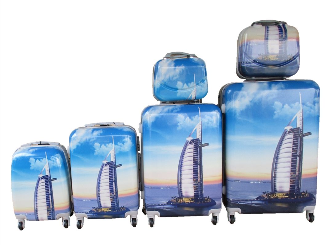 Luxury PC Travel Luggage 6 Piece - Burj-Al-Arab