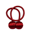 Magnetic Curtain Tieback - Ball -Set Of 2 - Burgundy