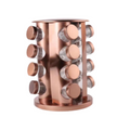 Spice Rack Set, 16-Pieces - bronze