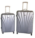2 Piece Blue Star Luggage Set - Silver