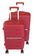 Unbreakable Travel Luggage 2 Piece Suitcases Spinner - Red