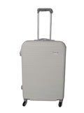 SMTE 27 Inch Hardshell Suitcase - Large Capacity Travel Luggage - White