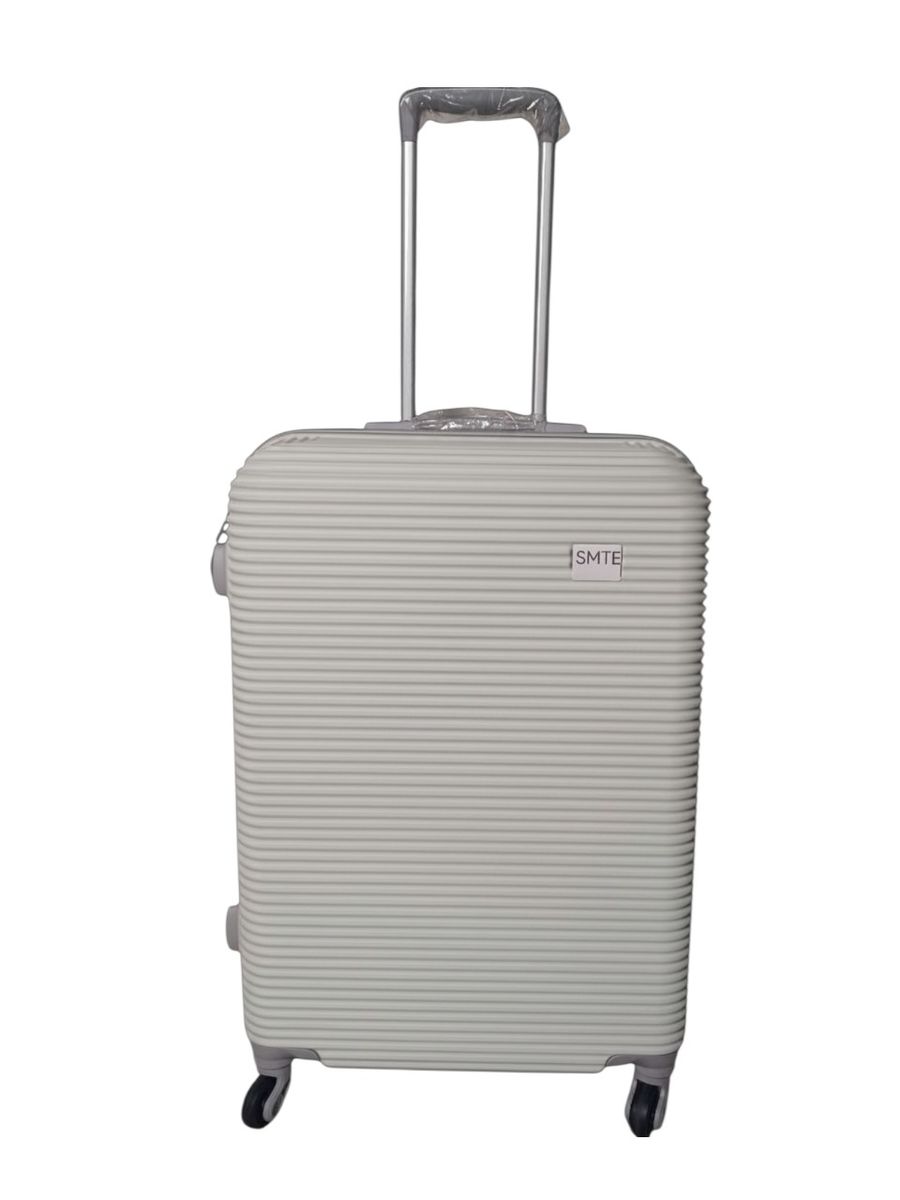 SMTE 27 Inch Hardshell Suitcase - Large Capacity Travel Luggage - White