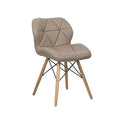 Multifunctional Scandinavian Butterfly Design Ergonomic Dining Chair - Brown