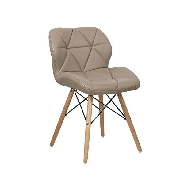 Multifunctional Scandinavian Butterfly Design Ergonomic Dining Chair - Brown