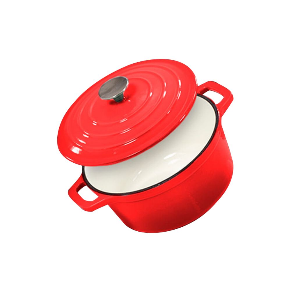 DH - Epicurious Enamel Cast Iron Covered Round Dutch Oven - 7Pcs