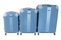 3 Piece Hard Outer Shell Luggage Set - Light blue