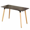 Black Modern Rectangular Dining Table HY-T04-120