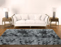 150 x 180cm Plush Two Tone Fluffy Carpet - Shaggy & Foldable Rugs - Comet