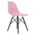 Pre Assembled - Modern Wooden Leg Chair - Pink