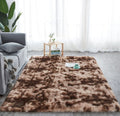 Large Premium Fluffy Carpet/Rug - 200 x 150 cm - Coffee Mix