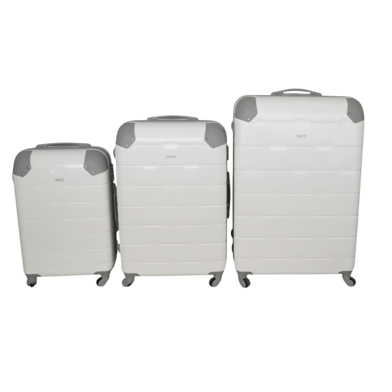 SMTE Hardshell ABS Luggage Set with Protective Corner Guards - 3-Piece