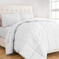 White 5pce Luxury Breathable Comforters set - Double