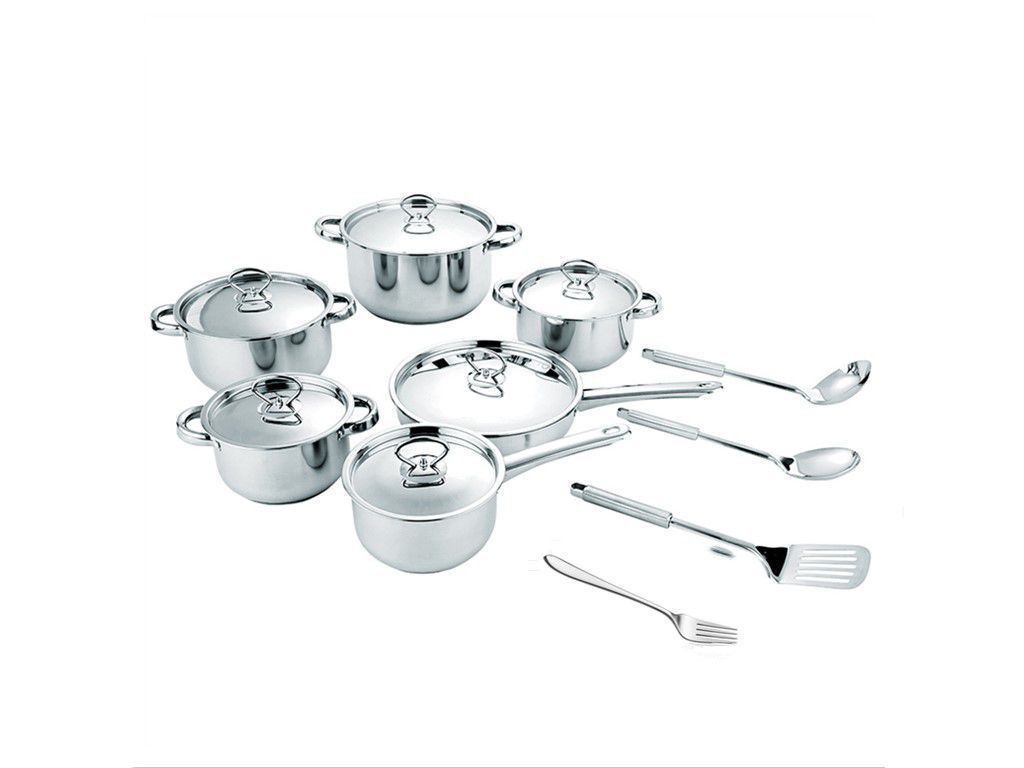 16 Piece Stainless Steel Cookware Set