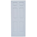 SMTE - 6 Panel Tudor PVC Interior Door, 204 x 82cm - Grey