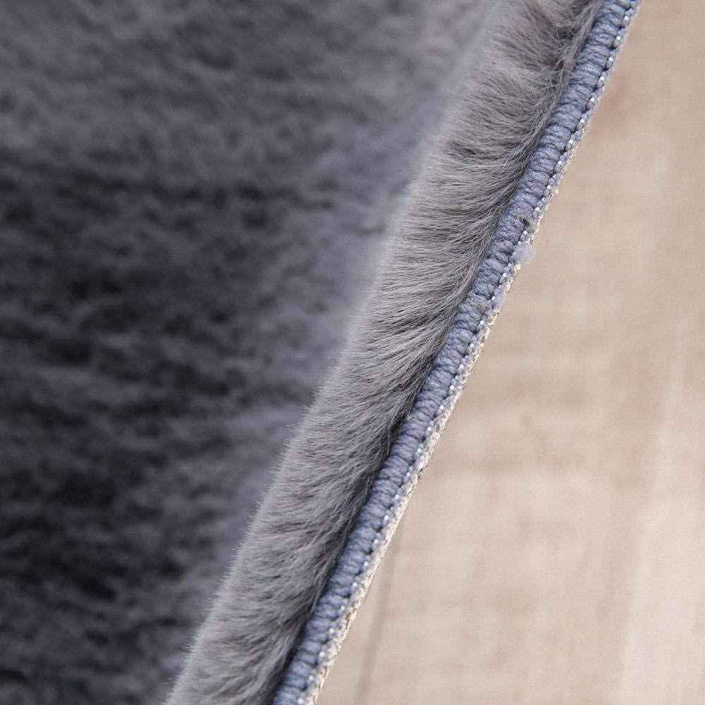 Fluffy warm/soft rug carpet(1.4M X 2.0M) - Grey