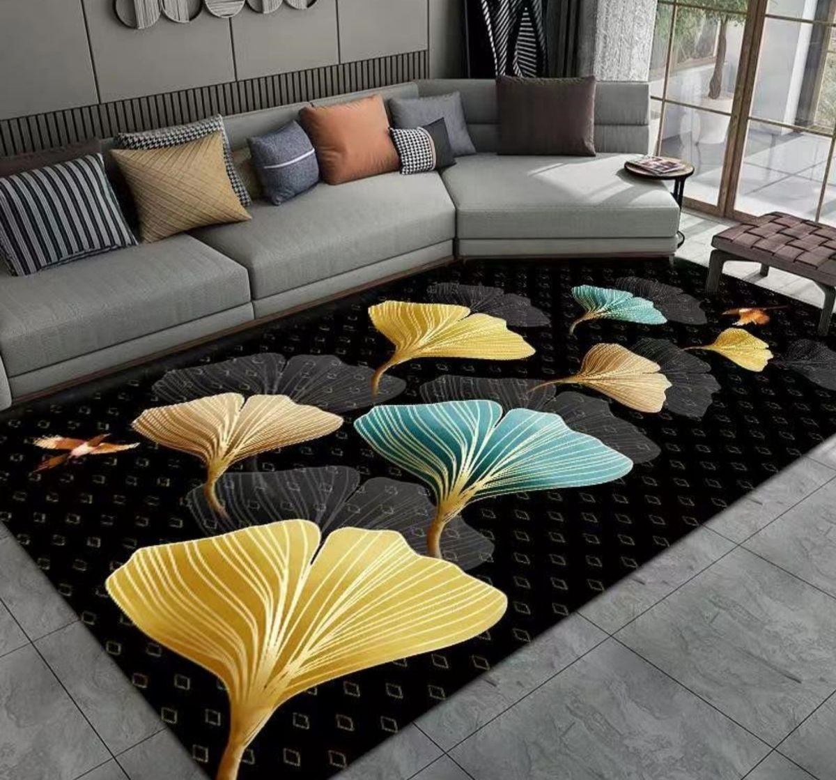 Modern 3D Geometric Design Area 22 Rug