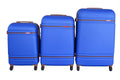 3 Piece Travel Luggage Bag Set - Light Blue