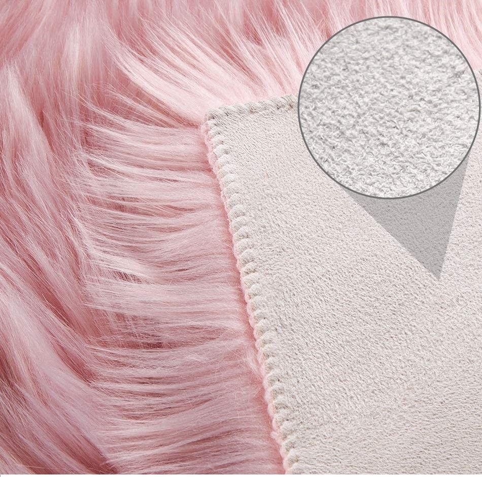 Super Soft Faux fur Fluffy  Rug - Pink