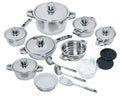 22 Pieces Stainless Steel Cookware Set