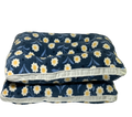 2 Piece Microfiber Super Soft Pillows Blue Flower